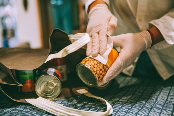 disinfecting groceries covid